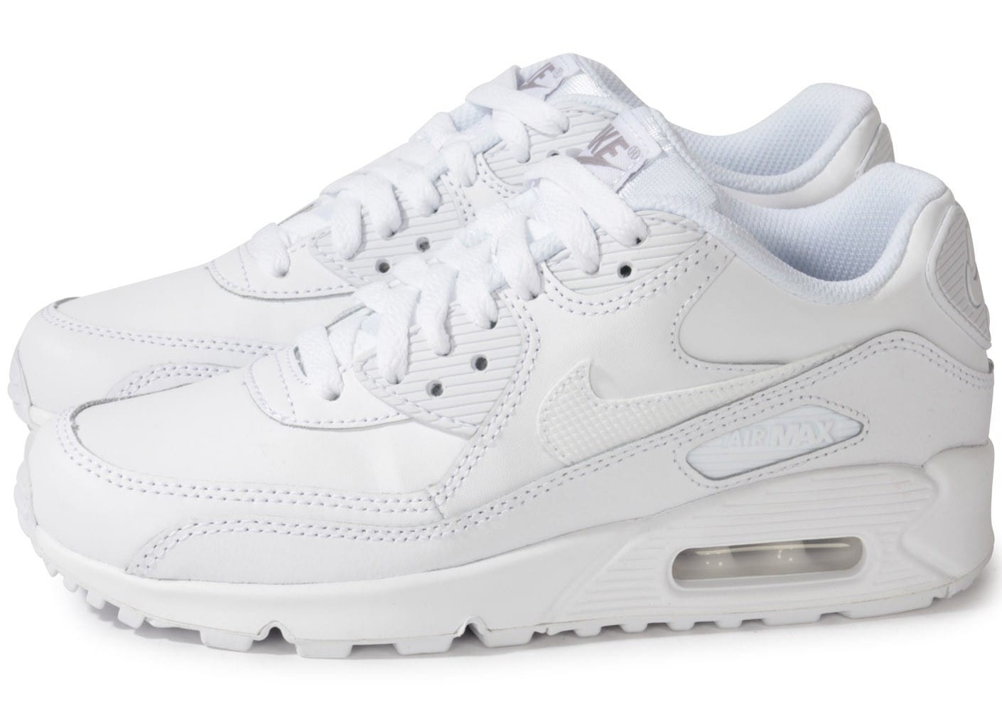 nike air max 90 femme blanche,Nike AIR MAX 90 LEATHER Blanc - Chaussures  Baskets basses Homme