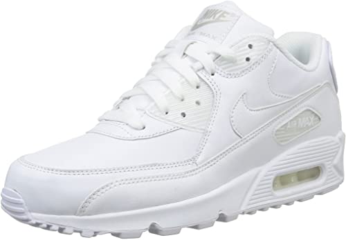 nike air max 90 femme blanche,Nike AIR MAX 90 LEATHER Blanc - Chaussures  Baskets basses Homme